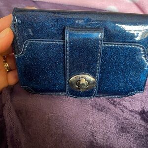 Kate Landry sparkly blue wallet